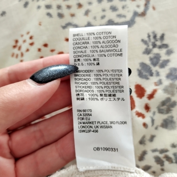 Free People Jumpsuit Set The Tone Utility Ivory Eyelet Lace  Elastic sz 10 - Picture 6 of 14